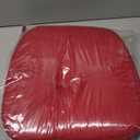 baibu 14x14 Memory Foam Metal Chair Cushions Set of 2, Dual-Layer Design Non-Slip Metal Dining Chair Pads Kitchen Seat Cushion with Machine Washable Cover, Red