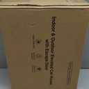 Outdoor Heated Cat House in Winter,Extremely Insulated & Weatherproof,Feral Cat Shelter with Waterproof Eaves & Escape Door for Outside Stray Barn Cat(Dark Grey,16.9"x12.6"x13.4")