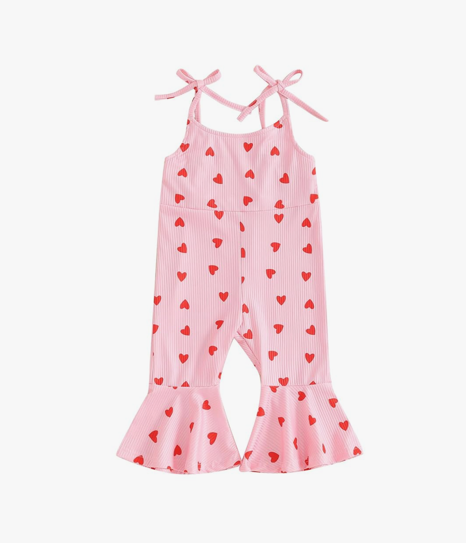 ZAXARRA Toddler Baby Girl Clothes Baby Girl Jumpsuit Romper Baby Overalls Straps Bell-Bottom Pants Baby Fall Summer Outfits
2-3 Y