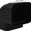 Veemoon Gutter Downspout Extensions Elbow, 90 Bend Angle Downspout Fitting Aluminum Alloy Rain Gutter Elbow Connector Pipes Right Angle Adapter for Easy Installation and Durable Use