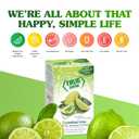True Lime 100ct (Pack of 1) - Water Enhancer - Bulk Dispenser - 0 Calorie Drink Mix Packets For Water - Sugar Free Lime Flavoring Powder Packets (2.82 Ounce (Pack of 1))