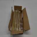 2 Pack Gold Curtain Rods for windows 48 to 84-93 inch, 5/8 inch Splicing Heavy Duty Metal Curtain Rod Set with Brackets