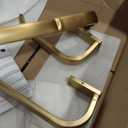 WINCASE Brass Bathroom Accessories, Bath Towel Holder Antique, Towel Bar Set Toilet Paper Holder Robe Hook Brushed Brass Wall Mounted