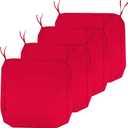 Szblnsm Outdoor Cushion Covers Replacement 19x19x3In, Patio Chair & Couch Cushion Covers with Handle & Adjustable Straps, Waterproof, Red