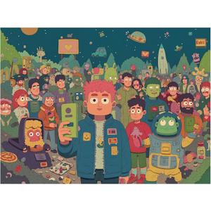 Jigsaw Puzzles for Adults 1000 Pieces, Big News Puzzle, Colorful as Home Wall Decor for Family Challenging Games