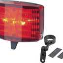 Topeak RedLite Aura Rear Bike Light  3-LED Ultra-Bright Safety Tail Light for Road & Commuter Bikes, 60/120-Hour Runtime, Durable Rack & Seatpost Mount