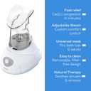 Beurer SI30 Steam Inhaler for Sinus Congestion & Allergies, Drug-Free, Quick 3-5 Minute Setup, Ultra-Quiet, Face Steamer with Variable Steam Control, Universal Mask, FSA/HSA Eligible