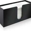 1Pack Paper Towel Holder Countertop, Black Acrylic Napkin Dispenser, Multifold Paper Towel Dispenser for Z-fold C-fold MultiFold Trifold-Bathroom Toilet Kitchen Restaurant
