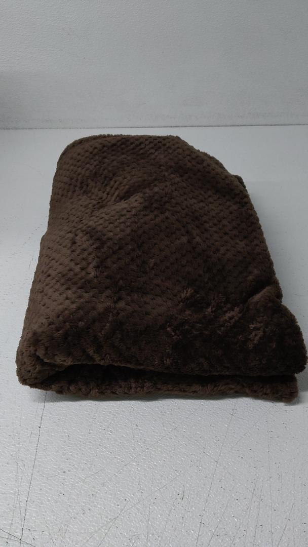 Fleece Blanket Brown Throw Blankets for Couch & Bed, Luxury Plush Cozy Fuzzy Blanket 48x70