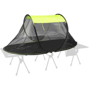 Anbte Pop-Up Mosquito Net Tent for Camping, 1 Person Instant for Cot Ground | Instant Pop-Up Setup Bug Screen Tent, Portable Breathable Mesh Shelter For Camping Hiking Travel, 89" X 34" X 35", Green