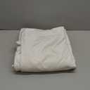 SPXTEX Bleach White Velvet Curtains - 54 Inch Long, Soft, Insulated, Light Filtering, Grommet Top, Set of 2 Panels