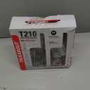Motorola Solutions, Portable FRS, T210, Talkabout, Two-Way Radios, Rechargeable, 22 Channel, 20 Mile, Black W/Red, Pack of 2 