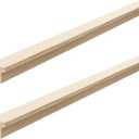 Yousoontic 2 Pack Hardwood Center Mount Drawer Slides Wooden Drawer Track Classic T Shaped Design Fits The Slide Guides