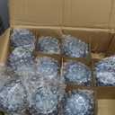 Blue Glass Votive Candle Holders Set of 24 - Round Tea Lights for Wedding, Shower, Party & Gift