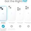 Speck Clear iPhone 17e & iPhone 15 Case - Slim, Drop Protection - for iPhone 15, iPhone 14 & iPhone 13 - Scratch Resistant, Anti-Yellowing, 6.1 Inch Phone Case - GemShell Clear