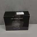 Cordless LED Work Light, Dewalt Battery Compatible, LIVOWALNY 100W 10000LM 7" Flood Light, USB & Type-C & Low Voltage Protection & 140° Pivot Head, LED Flashlight for Emergency & Field Use