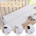 Horbaunal King Size Bed Wedge Pillow Cover for Headboard Gap, Headboard Wedge Pillow Case Cover Only, 76" x 10" x 6", White