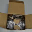 Kwikset Hometown Deadbolt Lock, Satin Nickel, Round Exterior Keyed Front Entry Door, Pick Resistant SmartKey Rekey Security, Single Cylinder Dead Bolt Door Lock, with Microban Protection