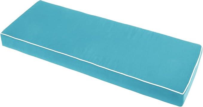 48 Inches Outdoor Bench Swing Cushions,Large Water Resistance Foam Cushion for Patio Porch Furniture (Navy)