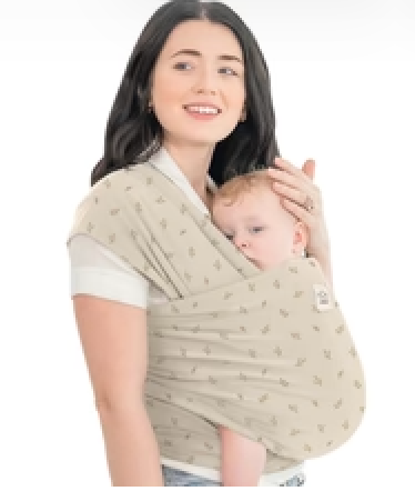 KeaBabies Baby Wrap Carrier  All in 1 Original Baby Carrier Newborn to Toddler Sling, Easy to Wear, Hands Free Bonding, Lightweight, Breathable Infant Wraps (Leafy)