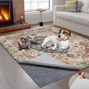 8x10 ft Rug Pad, Waterproof & Non Slip Rug Pads Felt + Rubber Backing, Under Rug Carpet Non Slip Pad for Hardwood Floors, Keep Your Rugs Safe and in Place (8 x 10 Ft)