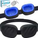 CLOZIA Eye Mask for Dry Eyes - 100% Blackout Dry Eye Mask & Moisture Goggles - Adjustable Sleeping Mask for Men & Women - Removable Cleaning Silicone, Soft & Comfortable - Great for Travel, Shift Work