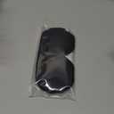 Alaska Bear Sleep Mask Silk Eye Cover with Shaped Padding for Pressure-Free Sleeping, Foam Insert, Upgrade Contour Over Conventional Flat Satin Eye Masks, Machine Washable (Black_padded)