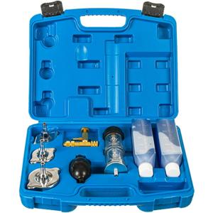 RELD Professional Head Gasket Tester Combustion Leak Test Kit Detector CO2 with Box and 17oz CO2 Reaction Liquid