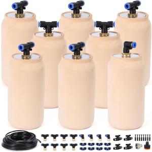 8pcs 3.5x3.5x7in Olla Pot 30oz Insert Devices for Vacation Garden Use Drip Irrigation System Olla Watering System Terracotta Olla Pots Automatic Tree Waterer Plant Watering Devices