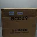 ecozy Nugget Ice Maker Dispenser Countertop, 2-in-1 Pebble Ice Machine & Water Dispenser with App Control, Sonic Crushed Ice Makers with Self-Cleaning, TDS Monitor, Measured Dispensing, 33 Lbs/Day