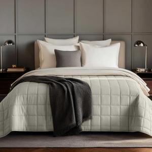 HomeSmart Weighted Blanket King Size 50lbs, The Heaviest Weighted Blanket, Fits Standard and California King Beds, Misty Grey, 88x104