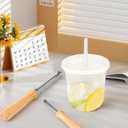 3 x Straw Puncher for Plastic Lids Lemonade, Hole Puncher for Plastic Lids, Lemonade Cup Lid Hole Puncher for Straw (2 Pack)