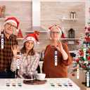 Kathfly 96 Sets Snowman Stick Ornament Craft Kit Winter Arts and Crafts Bulk Snowman Hats Ornaments Crafts for Kids Winter Xmas DIY Classroom Home Activities Party Favors