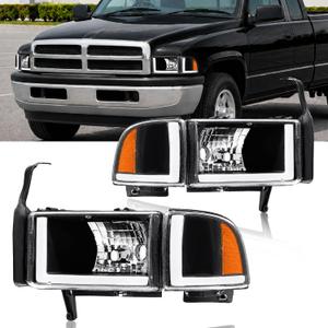 LED DRL Headlight Assembly for 1994-2001 Dodge Ram 1500
