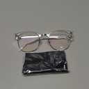 Blue Light Glasses for Woman/Men Computer Bluelight Glasses Womens/Mens, crystal Silver Frame