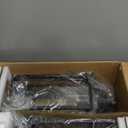 18" Outdoor Wall Light Fixtures Waterproofed Exterior Lantern W/Sturdy Rectangular Double Cage In Satin Black&Clear Tempered Glass,Sconce Mounted For House Patio,Front door,Porch,Garage Lighting 2Pack