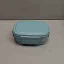 HOMETALL Adult Lunch Box,3 Stackable Bento Lunch Containers for Adults, Modern Minimalist Design Bento Box with Utensil Set, Leak-Proof Lunchbox for Dining Out, Work, Picnic (Green)