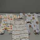 3 pack Magnetic Me 100% Organic Cotton Magnetic Baby Footie Pajamas | Super Soft Cotton Fabric | Size Preemie