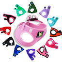 EcoBark Step in Dog Harness  EcoFriendly Dog Halter Harness for XS, Small, & Medium Breed Dogs  Soft Luxurious Mesh  Reflective and Adjustable  Dog Body Chest Harness Vest (Baby Pink, Medium)