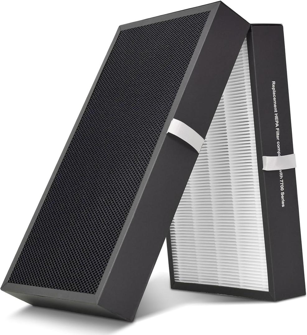 REEPLAR 7700 Smart Filter Replacement Compatible with Blueair protect 7770i and 7710i Air Purifiers, Filters Airborne Pollen, Dust, Pet Dander, Cooking Odors etc.