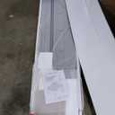 Full Size Loft Bed with L-Shaped Desk,Wooden Loft Bedframe w/Wardrobe and Storage Shelves,Full-Length Guardrails,Hanging Rod,for Bedroom,Grey