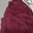 Sunbeam Electric Royal Luxe Microplush Heated Blanket, 12 Heat Settings, 12-Hour Selectable Auto Shut-Off, Fast Heating, Warm and Cozy, Cabernet Color, Full, 84" x 72" 