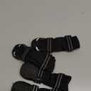 Winter Dog Snow Boots with Fleece Lining, Dog Shoes for Medium Large Size Dogs, Waterproof Dog Booties and Paw Protectors, Anti-Slip & Reflective Dog Shoes for Snow Outdoor, Hiking (Black-Size 1)