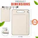Double-Sided 304 Stainless Steel & Wheat Straw Cutting Board (14.4" x 9.8") – Reversible Chopping Board with Knife Sharpener, Garlic Grater & Juice Groove, Dishwasher Safe, Scratch Resistant