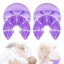 Hot Cold Gel Bead Breast Therapy Pack,Breast Ice Packs for Breastfeeding,Relief for Breastfeeding,Nursing Pain, Mastitis,Engorgement,Plugged Ducts, Boost Milk Let-Down & Production (#42 Purple)