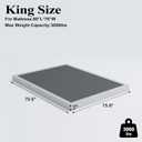 Vehowy 3 Inch Box Spring King, Low Profile Box Spring King Size, Metal Bed Base,Heavy Duty Mattress Foundation, Non-Slip,Easy Assembly