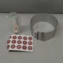 iNeibo Cake Ring and Cake Collar Set, 6 to 12 Inch Adjustable Cake Mousse Mould Set with 6inch Clear Cake Roll, Stainless Steel Pastry Ring, Mousse Ring, Ring Mold for Baking