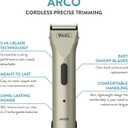 Wahl Professional Animal Arco Pet, Dog, Cat, and Horse Cordless Clipper Kit, Champagne (8786-452)