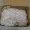 Stuffed Animal Hammock with LED Light, Large Stuffed Animals Storage Corner Plushie Net for Kids Room Decor, White (Large-(Package of 1))