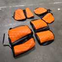 NOKINS 4PCS Golf Cart Diamond Seat Covers Kit,Front and Rear Seat Covers Fits for EZGO/Club Car/Yamaha Original Regular Seat Cushion, No Stapler